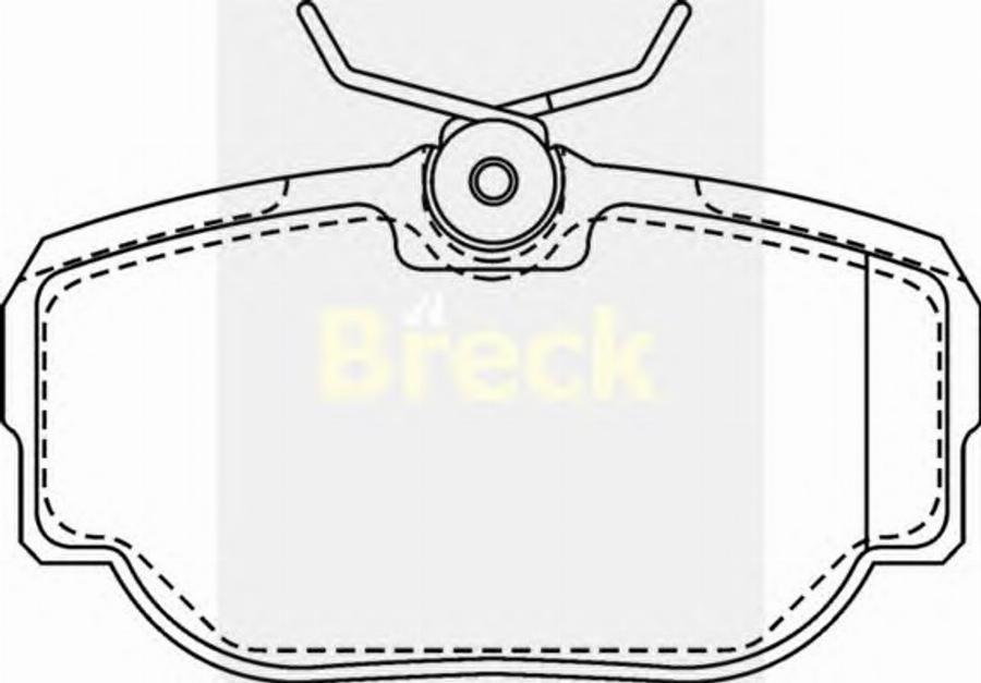 Breck 2345800 - Bremžu uzliku kompl., Disku bremzes autodraugiem.lv