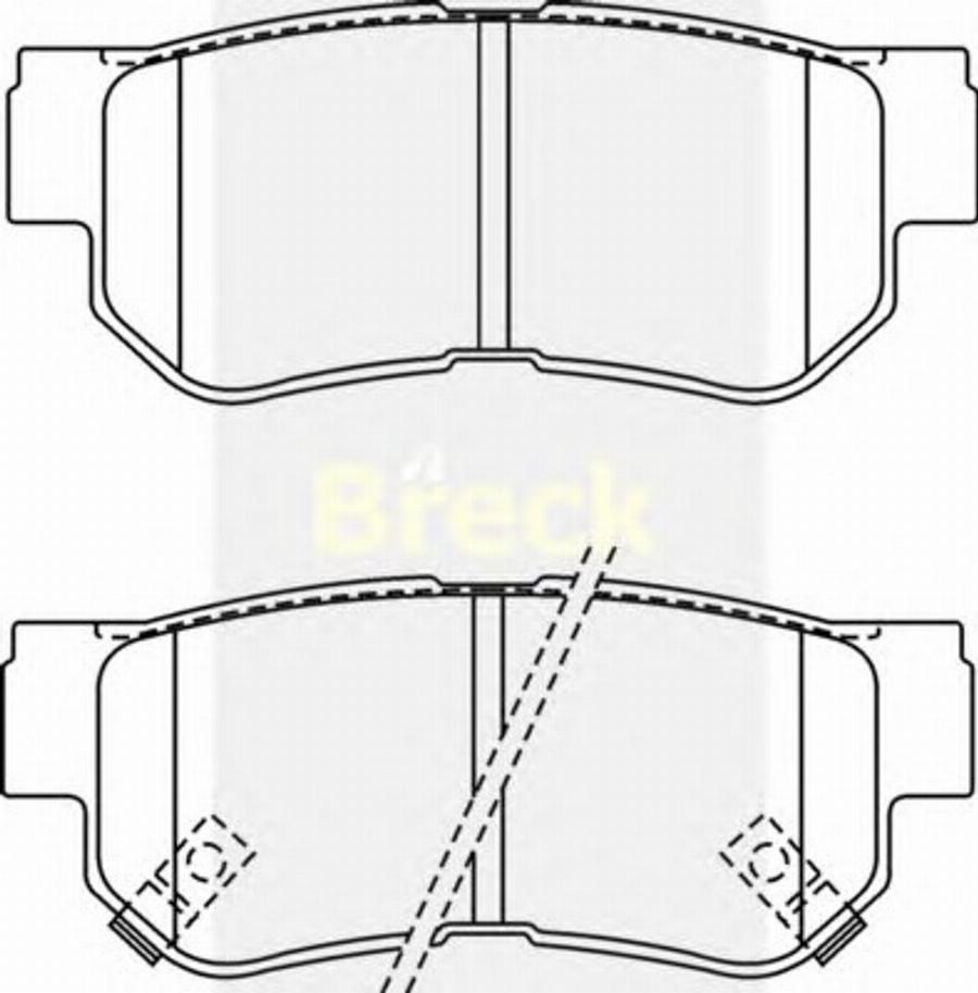 Breck 23545 00 C - Bremžu uzliku kompl., Disku bremzes autodraugiem.lv