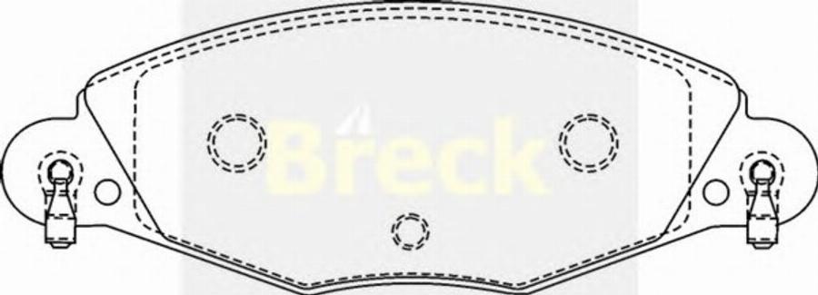 Breck 23273 00 W - Bremžu uzliku kompl., Disku bremzes autodraugiem.lv