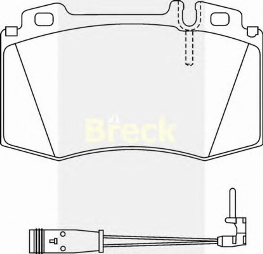 Breck 23743 00 W - Bremžu uzliku kompl., Disku bremzes autodraugiem.lv