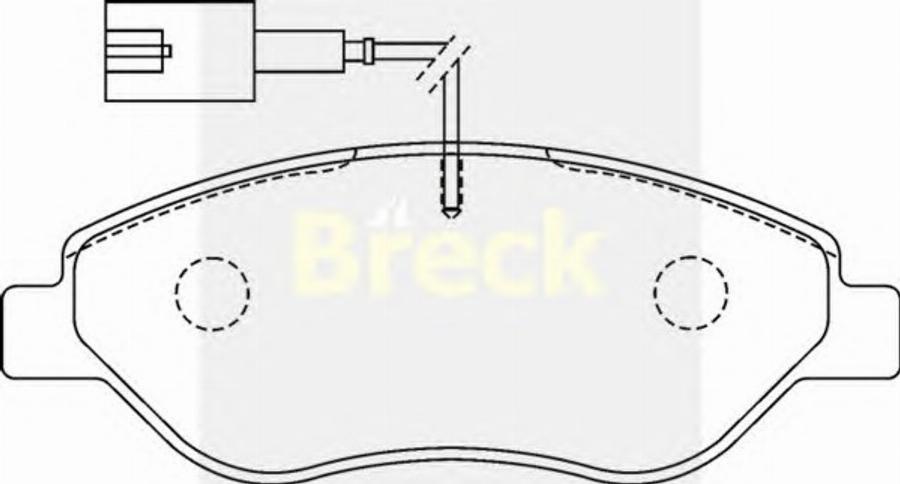 Breck 23711 00 W - Bremžu uzliku kompl., Disku bremzes autodraugiem.lv