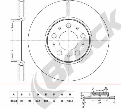 Brembo 986331X - Bremžu diski autodraugiem.lv