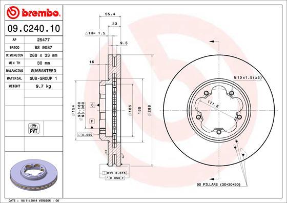 Breco BS 9087 - Bremžu diski autodraugiem.lv