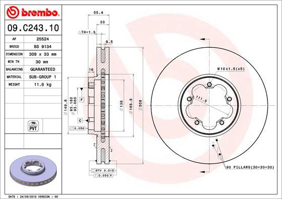 Breco BS 9134 - Bremžu diski autodraugiem.lv