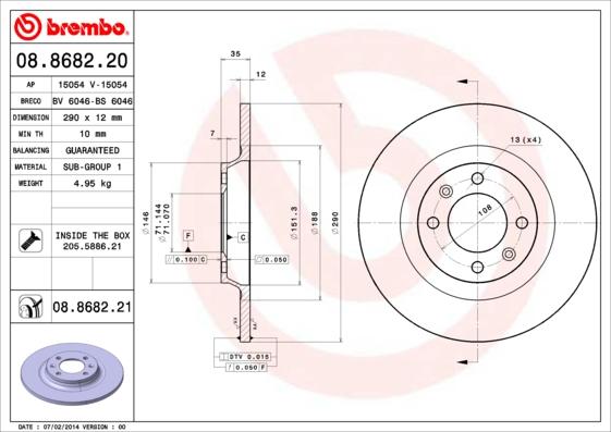 Breco BS 6046 - Bremžu diski autodraugiem.lv