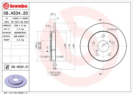 Breco BS 6041 - Bremžu diski autodraugiem.lv