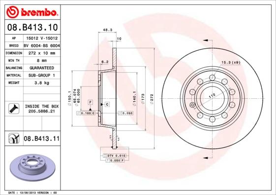 Breco BS 6004 - Bremžu diski autodraugiem.lv
