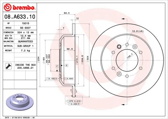 Breco BS 6007 - Bremžu diski autodraugiem.lv