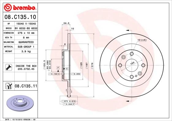 Breco BS 6032 - Bremžu diski autodraugiem.lv