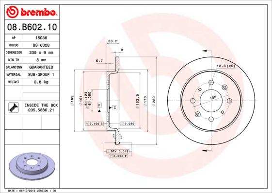 Breco BS 6028 - Bremžu diski autodraugiem.lv
