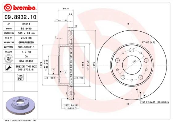 Breco BS 8440 - Bremžu diski autodraugiem.lv