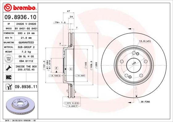 Breco BS 8451 - Bremžu diski autodraugiem.lv