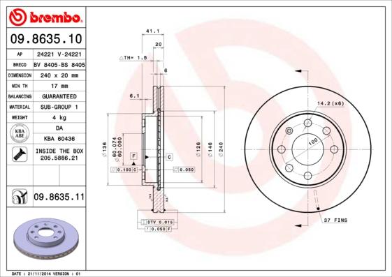 Breco BS 8405 - Bremžu diski autodraugiem.lv