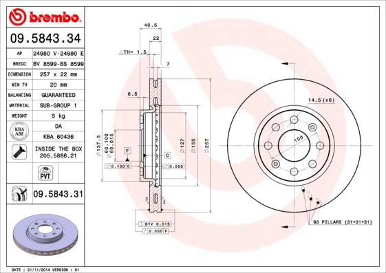 Breco BS 8599 - Bremžu diski autodraugiem.lv