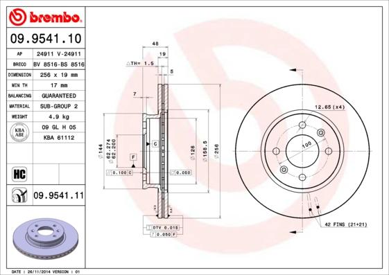 Breco BS 8516 - Bremžu diski autodraugiem.lv