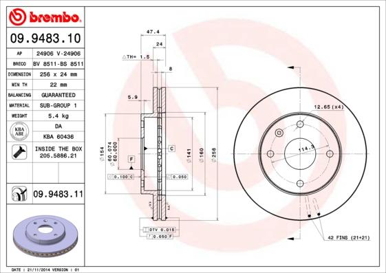 Breco BS 8511 - Bremžu diski autodraugiem.lv