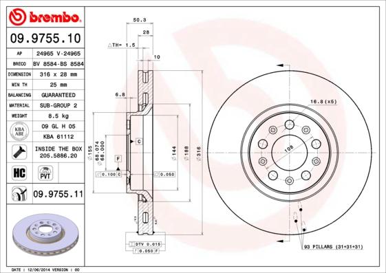 Breco BS 8584 - Bremžu diski autodraugiem.lv