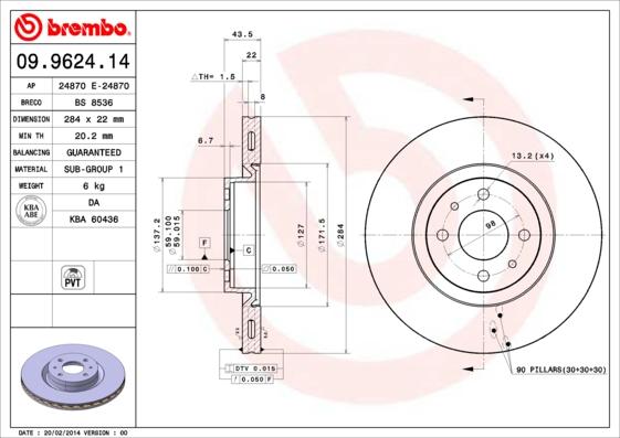 Breco BS 8536 - Bremžu diski autodraugiem.lv