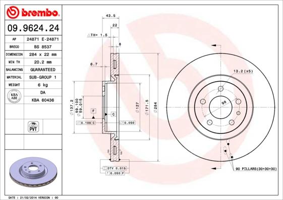 Breco BS 8537 - Bremžu diski autodraugiem.lv
