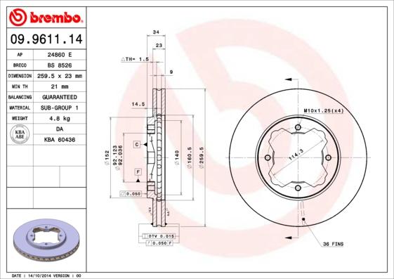 Breco BS 8526 - Bremžu diski autodraugiem.lv
