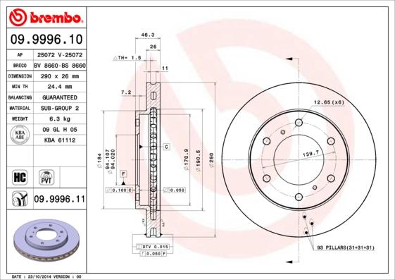 Breco BS 8660 - Bremžu diski autodraugiem.lv