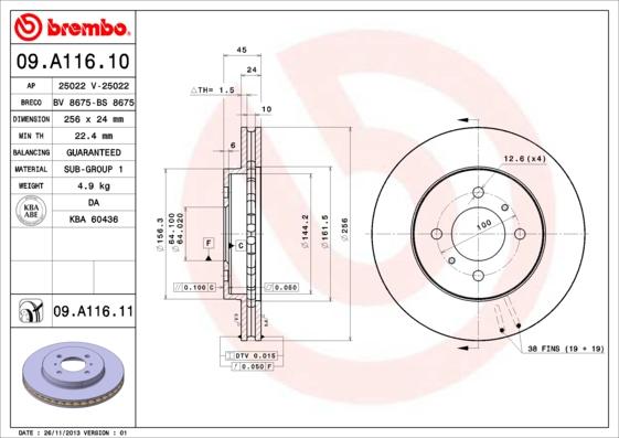 Breco BS 8675 - Bremžu diski autodraugiem.lv