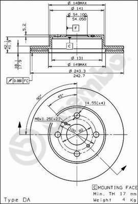 Breco BS 8099 - Bremžu diski autodraugiem.lv