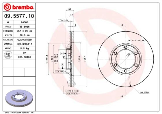 Breco BS 8056 - Bremžu diski autodraugiem.lv
