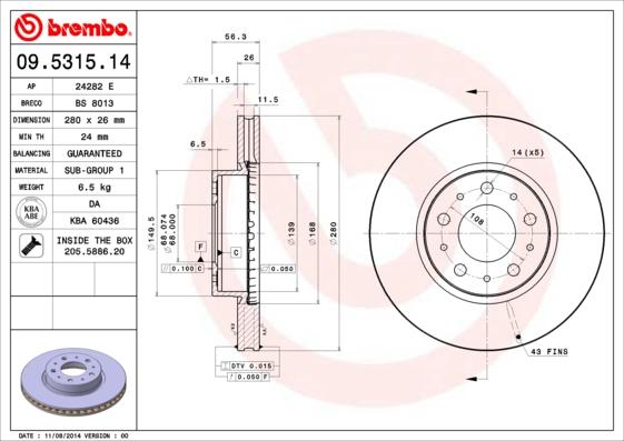 Breco BS 8013 - Bremžu diski autodraugiem.lv