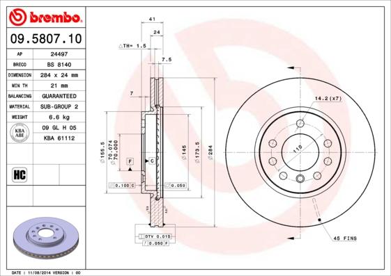 Breco BS 8140 - Bremžu diski autodraugiem.lv