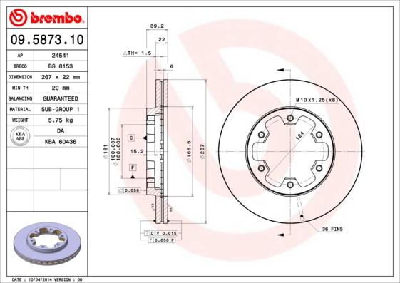Breco BS 8153 - Bremžu diski autodraugiem.lv