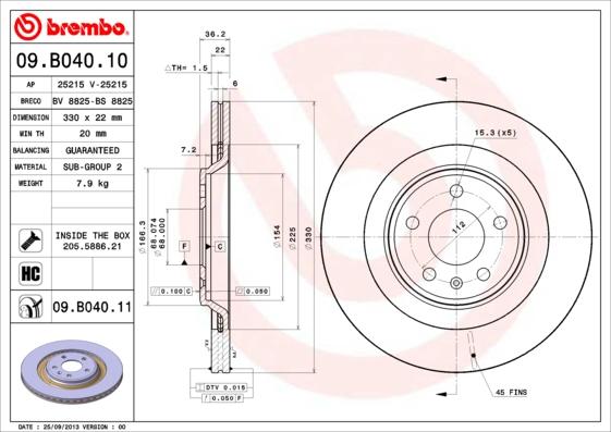 Breco BS 8825 - Bremžu diski autodraugiem.lv