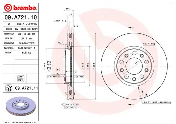 Breco BS 8820 - Bremžu diski autodraugiem.lv