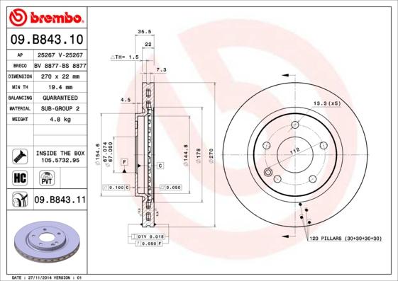 Breco BS 8877 - Bremžu diski autodraugiem.lv