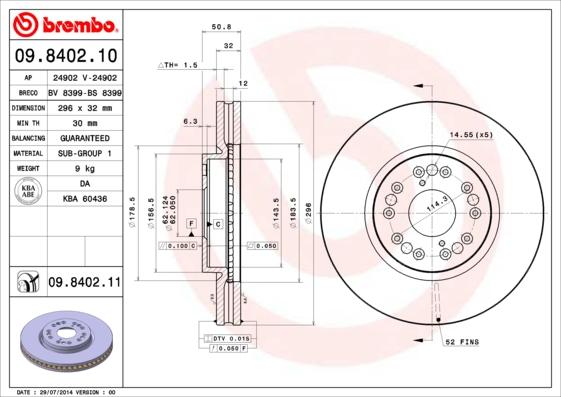 Breco BS 8399 - Bremžu diski autodraugiem.lv