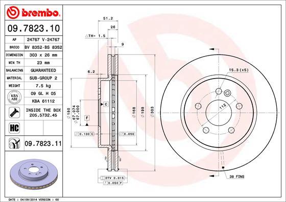 Breco BS 8352 - Bremžu diski autodraugiem.lv