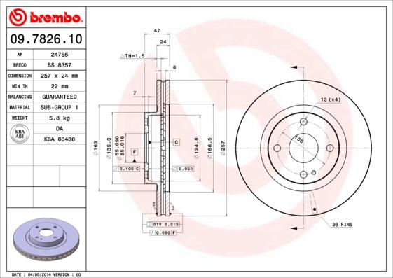 Breco BS 8357 - Bremžu diski autodraugiem.lv