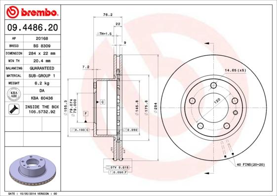 Breco BS 8309 - Bremžu diski autodraugiem.lv