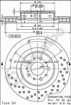 Breco BS 8306 - Bremžu diski autodraugiem.lv