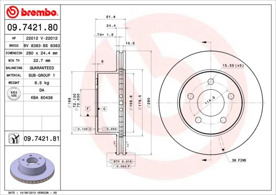 Breco BS 8383 - Bremžu diski autodraugiem.lv