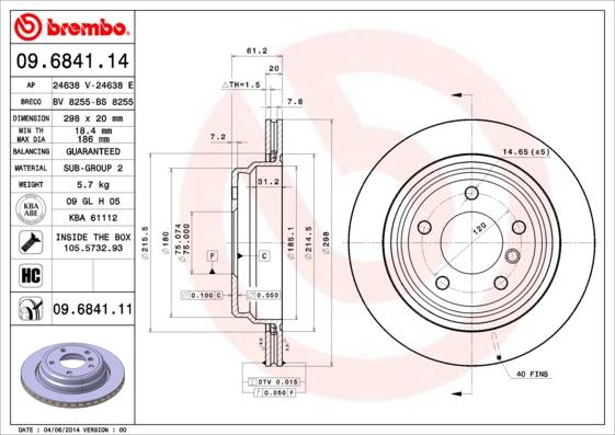 Breco BS 8255 - Bremžu diski autodraugiem.lv