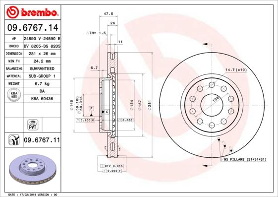 Breco BS 8205 - Bremžu diski autodraugiem.lv