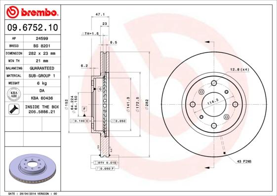 Breco BS 8201 - Bremžu diski autodraugiem.lv