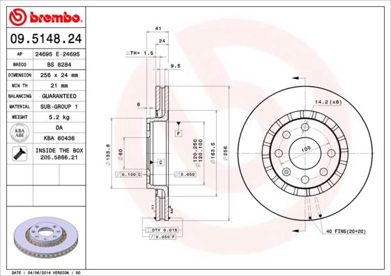 Breco BS 8284 - Bremžu diski autodraugiem.lv