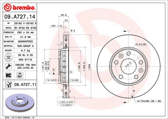 Breco BS 8792 - Bremžu diski autodraugiem.lv