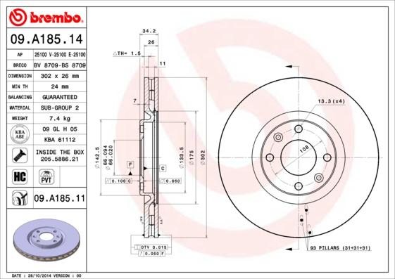 Breco BS 8709 - Bremžu diski autodraugiem.lv