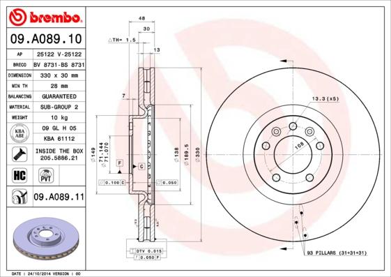 Breco BS 8731 - Bremžu diski autodraugiem.lv