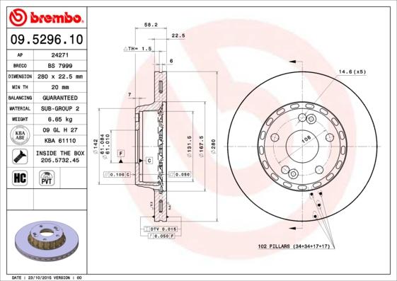 Breco BS 7999 - Bremžu diski autodraugiem.lv