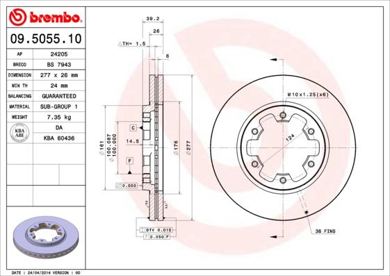 Breco BS 7943 - Bremžu diski autodraugiem.lv