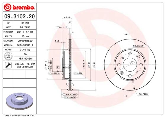 Breco BS 7955 - Bremžu diski autodraugiem.lv